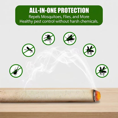 Natural Defense Organic Mugwort & Gastrodia Aromatherapy Sticks - 10/20/30 Pack Non-Toxic Mosquito Repellent and Sleep Aid