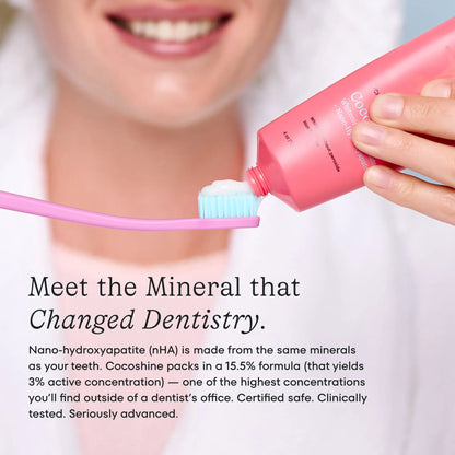 Cocolab Cocoshine Travel Toothpaste - 1 Oz, TSA-Friendly, Mineral-Enriched, Enamel Support, Dual-Action Whitening, Gentle Formula, Fluoride-Free and Sulfate-Free
